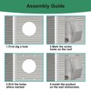 LTSEAME 6 Inch Stainless Steel Roof Vent Cap,Bathroom Exhaust Roof