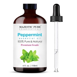 MAJESTIC PURE Peppermint Essential Oil | 100% Pure and Natural Peppermint Oil | Premium Grade Essential Oils for Hair Care, Home Diffusers, Skin, Aromatherapy, Massage and Humidifiers | 1 Fl Oz