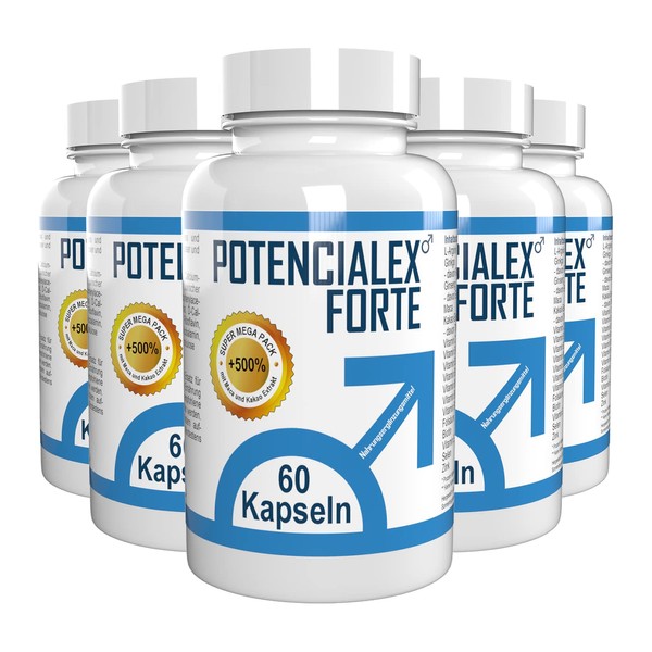 Potencialex Forte – 300 Capsules (5 x 60 Capsules) – Pack of 5
