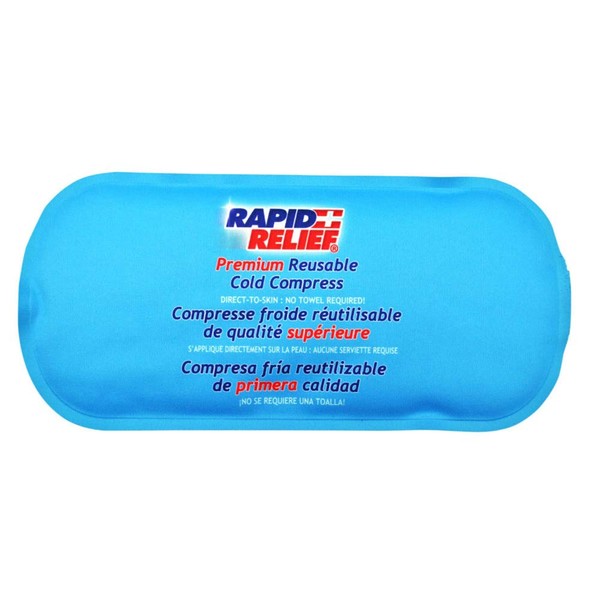 Rapid Relief Reusable Gel Cold Compress - Soft Fabric Cold