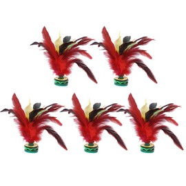 ochun 5pcs Kick Shuttlecocks Kick Feather Chains Kick Kick Shuttle Student Adult Feather Colorful