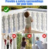 JIFTOK Baby Gate for Stairs, Banister Guard for Kids, Pets,