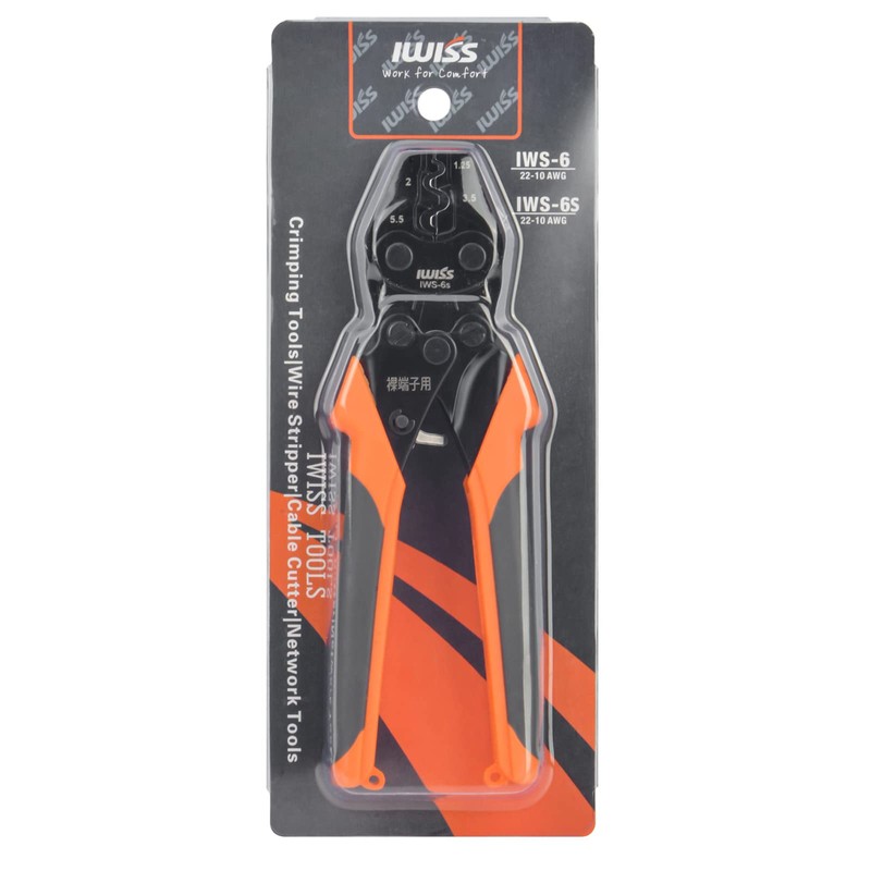 IWISS IWS-6S Bare Crimping Terminal, Bare Crimping Sleeve, Crimping Tool