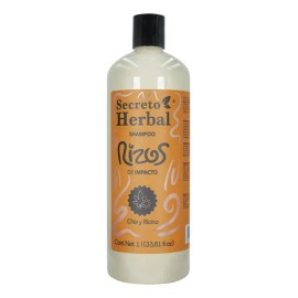 Shampoo Natural Rizos Secreto Herbal Chía Y Ricino 1l