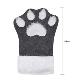 Santa Boots for Filling Christmas Stocking Dog Paw Gift Bag Dog Paw Christmas Tree Decoration Pet Decoration Christmas Tree Decoration Shop Window Santa Stocking Christmas Decoration