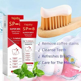 Yejoby [Upgraded Version] Super ProbioticSp-8 Toothpaste, SP-8 Toothpaste, SP8 Probiotic Toothpaste, SP-8 Ultra Whitening Toothpaste, Deep Cleaning Care Toothpaste - Specification: SP8 2Pcs(Best Choice!!!)