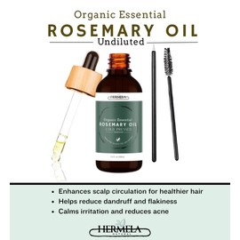 Hermela Natural's: Rosemary Oil Scalp and Hair Strengthening Oil 100 ml (Undiluted)