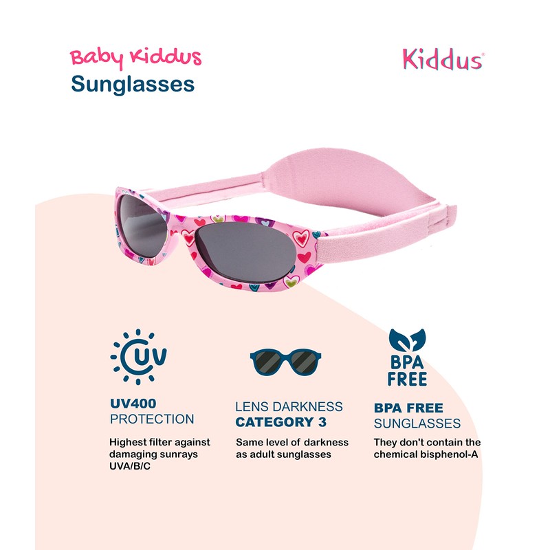 Kiddus Baby Sunglasses for Boys and Girls Aged 0 Months