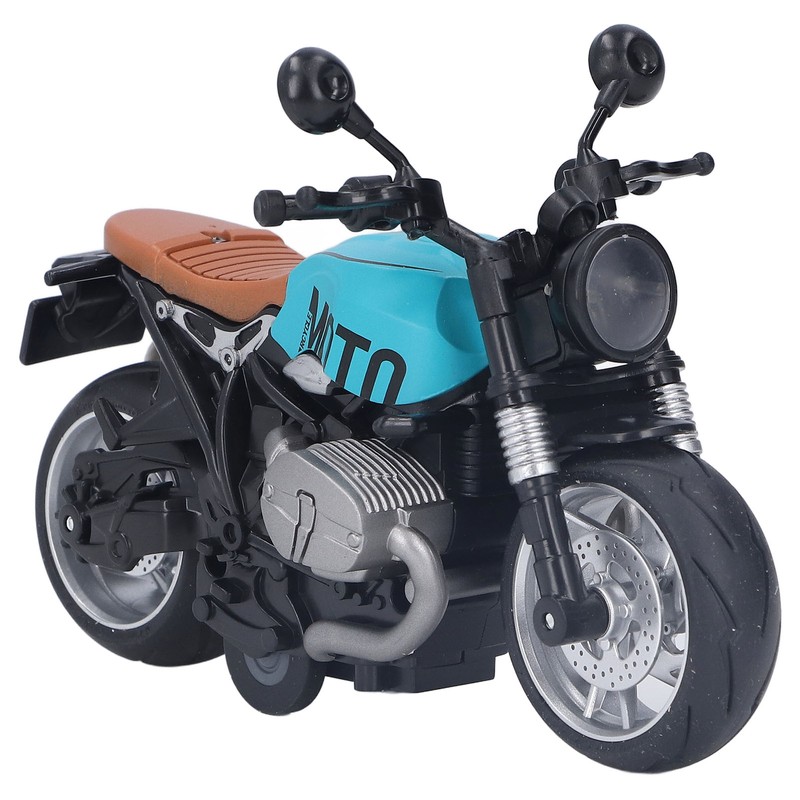 1:12 Pull Back Motorcycle Toy Cool Retro Motorcycle Toy with