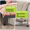Yookwutar 4 Pack Furniture Risers 1 Inch, Adjustable Bed Risers