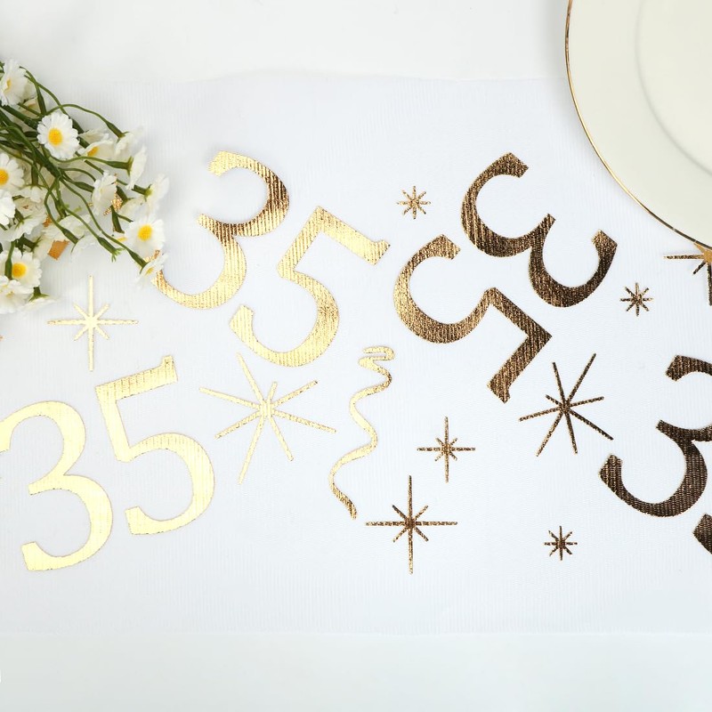 Table Runner Birthday 28 cm x 10 m Table Decoration