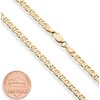 Miabella Italian Solid 18K Gold Over Sterling Silver Italian 3mm,