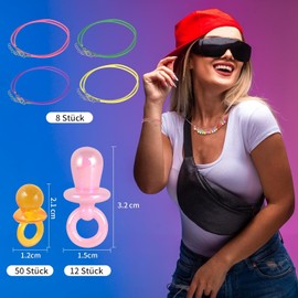 90s Accessories Dummy Chain 90s Dummy Necklace Tattoo Choker Tattoo Chain 90s Wax Rope Decorative Dummy Pearl Necklace Dummy Plastic for 80 90s Theme Party