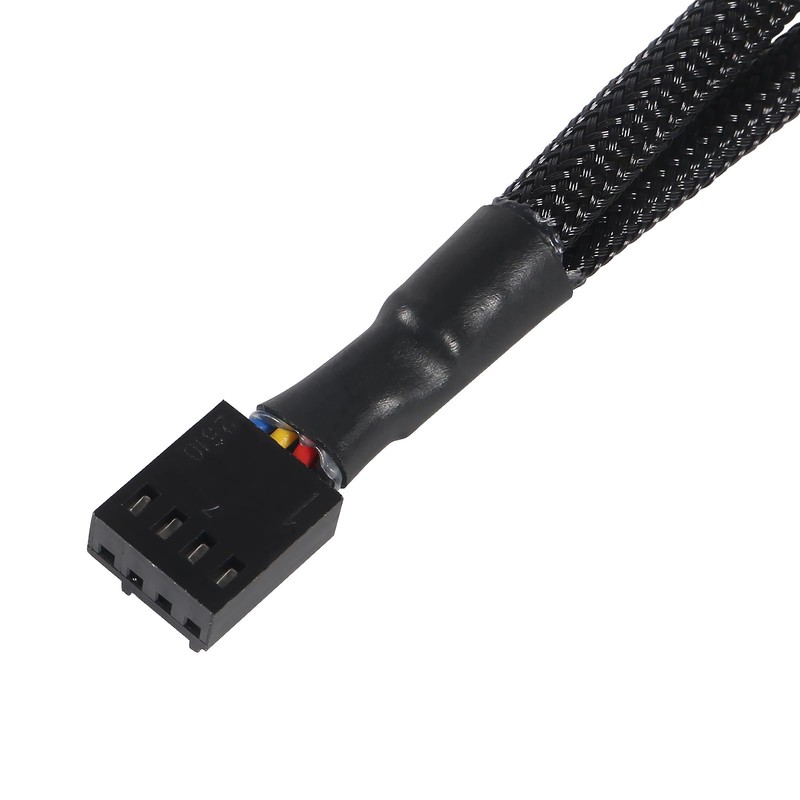 AITRIP PWM Fan Splitter Cable 1 to 2 Converter, Black