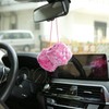 YGMONER Pink Fuzzy Dice for Car Rear View Mirror, Pair