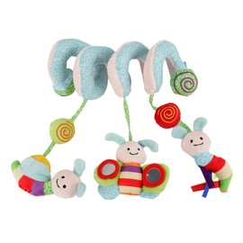 Infant Baby Kids Spiral Bee Insect Hanging Toy with Music/Sound for Crib Bed Stroller Pushchair
