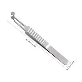 iplusmile Meibom Stainless Steel Tweezers Eyelid Massage Tweezers Microscope Ophthalmic Instrument Tool