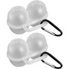 RODISHOMM 2 Pack Egg Holder with D-Buckle – Portable Leak-Proof