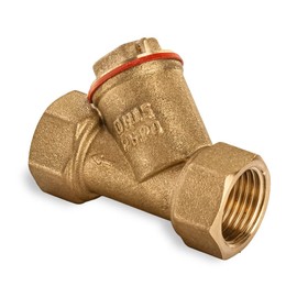 1/2 inch Y-Type Strainer Coarse Water Filter Brass Threaded Pump 0.5" Female Thread Connector Filtering Valve Adaptors Oil Separation Mesh Sediment Filters For RVs Water Heating System Plumbing