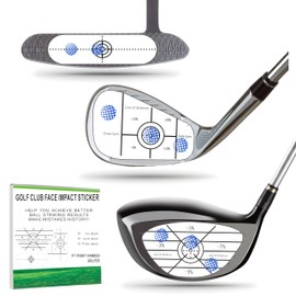 Lihengkong Golf Impact Tape Labels 180 PCS Golf Impact Stickers for Swing Training Improve Golf Swing Accuracy Distance Sticky Golf Pro Club Sweet Spot Consistency Analysis