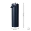 Vinsun Stainless Steel Drinking Bottle 750 ml Straw - Leak-Proof,