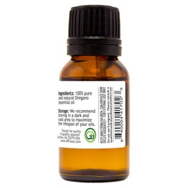 Oregano – 1/2 fl oz (15 ml) Glass Bottle – 100% Pure Essential Oil – GreenHealth