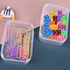 24 Pack Small Clear Plastic Storage Containers with Lids,Beads Storage
