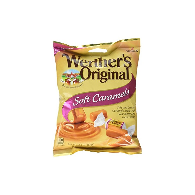 WERTHER'S ORIGINAL SOFT CARAMELS 4.51oz PACKAGE