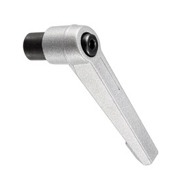 CoCud Clamping Lever Handles M8 Internal Thread 72 mm Lever Adjustable Quick Release Locking Rotating Knobs Silver Tone - (Use: for Lathes) Pack of 1