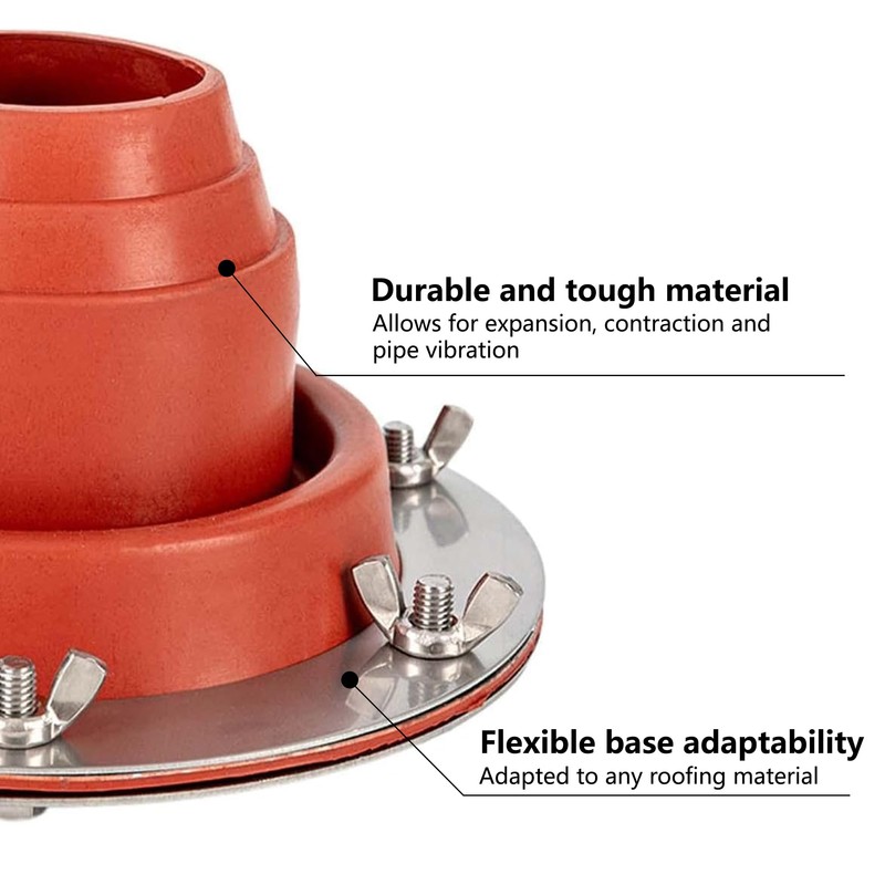 Tent Stove Jack Kit: Flexible Silicone Pipe Boot, High Temp