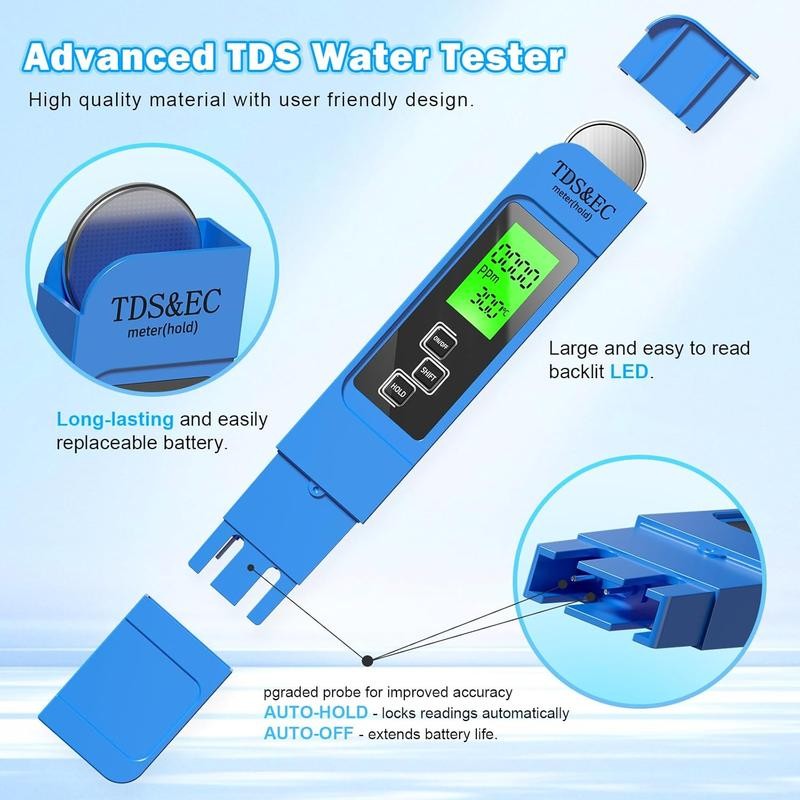 2024 4 in 1 TDS Meter - TDS EC &