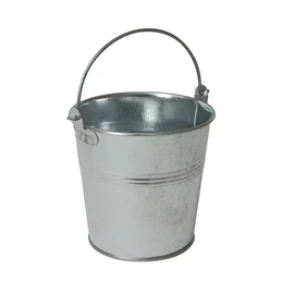 Genware NEV-GSB10 Serving Bucket, Galvanised Steel, 10 cm Ø