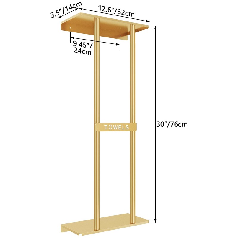 STWWO Bathroom Towel Storage Rack for Bathroom, 30 inch Towel