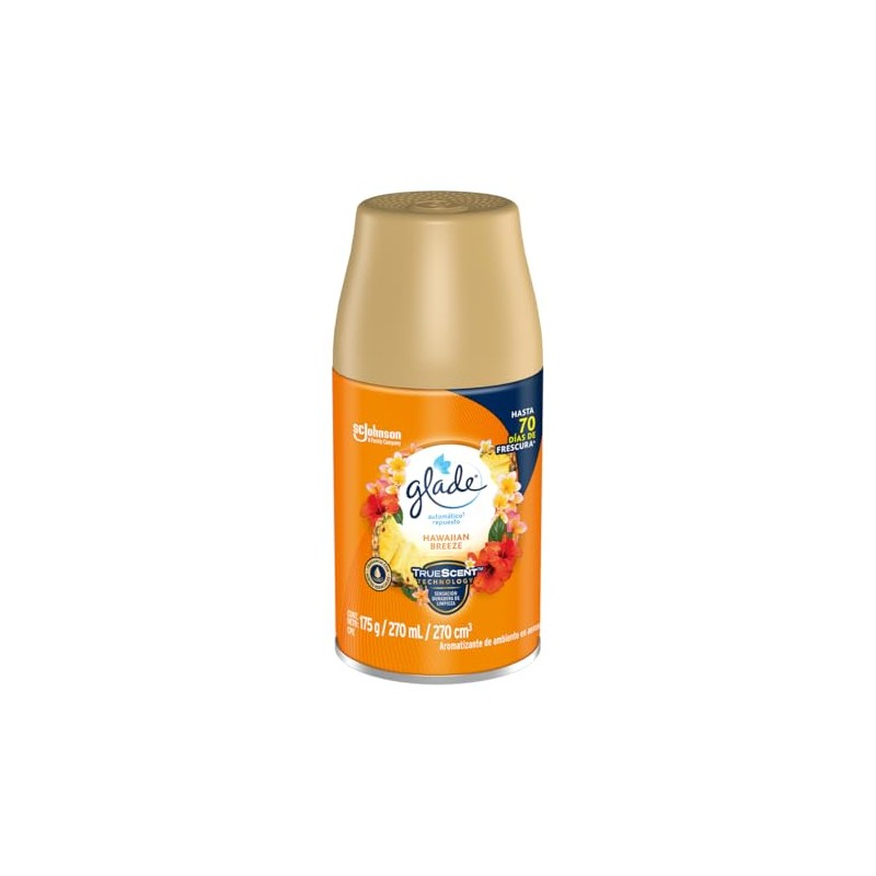 Glade - Automático Aromatizante de Ambiente Continuo, Repuesto, Aroma Hawaian