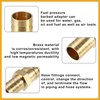 Partuto 2 Pcs 19mm - 16mm Straight Shaped Barb Brass