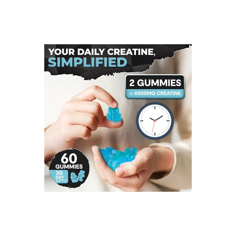LITE LVL - 60 x Mixed Berry Flavoured Creatine Gummies
