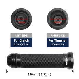 nibbi Throttle Assembly Set,7/8'' Grips 22mm Twist Throttle with Throttle Cable,fit for Scooter GY6 Moped ATV
