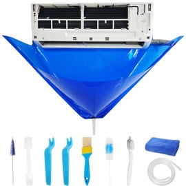 Oiktylr 10Pcs Mini Split Cleaning Kit, Minisplit Cleaning Bag Air Conditioner Cleaning Cover for Mini Split Air Conditioners (Large)