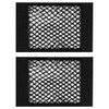 2Pcs NUZAMAS 40x25cm Universal Mesh Cargo Net Car Rear Trunk