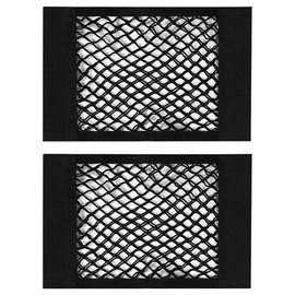 2Pcs NUZAMAS 40x25cm Universal Mesh Cargo Net Car Rear Trunk Elastic String Storage Net Interior Organizers Mesh Bag Organizer Pouch Bag for Car Trunk Storage