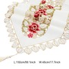 Embroidery Table Runner, Flower Table Runner Decorative Hollow Dining Table