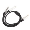 3.5mm to Dual 6.35mm Cable Male to Dual Female Plug