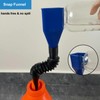 4pcs Funnels for Automotive Use Small Funnel Oil Change,Retractable Auto