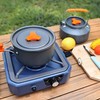 Upgraded Separate Ignition Needle WINKIZA Camping Stove with Cutting Board,