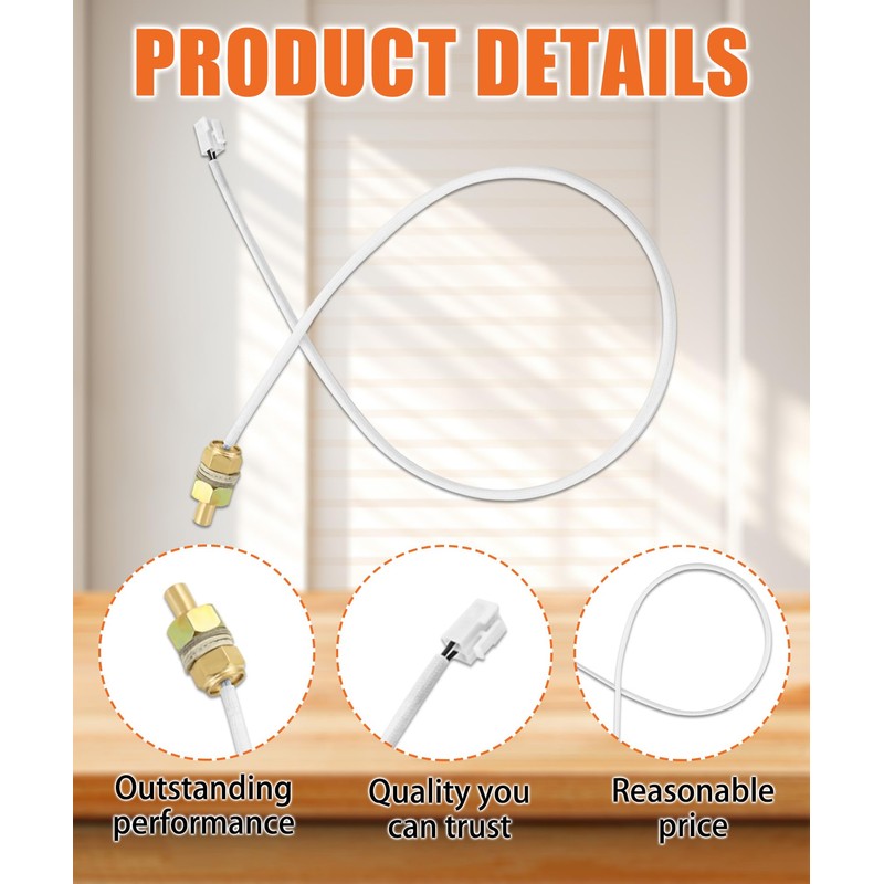 12V Grills Thermal Temp Sensor Compatible with Green Mountain Daniel