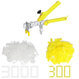 Storystore Tile Leveling System with Tile Pliers - 3000 Piece Tile Spacers Clips and 300 Piece Reusable Wedges, 1/8 Inch Tile Installation Tools Kit