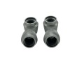 MINI Cooper Emblem Logo Silver Tire Valve Stem Caps Set