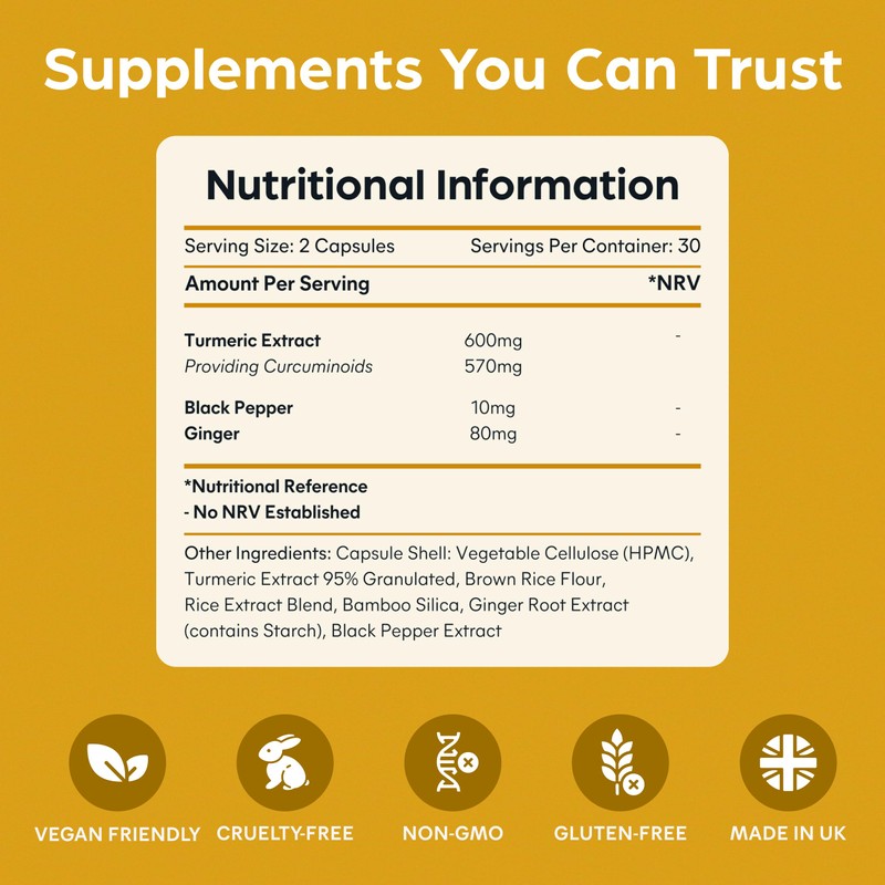 Purolabs Turmeric and Black Pepper Capsules (High Strength) - 95%