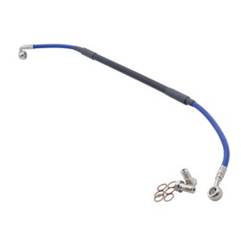 Tusk Rear Motorcycle Steel Braided Brake Line Standard Length Blue Compatible with KTM 300 XC-W 2008-2018/200XC-W 2006-2013/300 XC 2006-2012