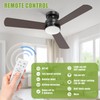 Ceiling Fans with Lights, 42" Modern Low Profile Ceiling Fan
